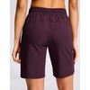 G Gradual Women’s Hiking Shorts 2 Zipper Pockets 9″ Shorts(Dark Wine)