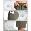 G Gradual Women’s Hiking Shorts 2 Zipper Pockets 9″ Shorts(Sage Grey Green)