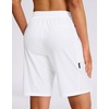 G Gradual Women’s Hiking Shorts 2 Zipper Pockets 9″ Shorts(White)