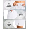 G Gradual Women’s Hiking Shorts 2 Zipper Pockets 9″ Shorts(White)