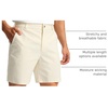 Men’s Golf Dress Shorts 5″/ 7″/ 9″ Stretch Casual Work Shorts(Beige,L7 W40)