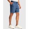 Men’s Golf Dress Shorts 7″ Stretch Casual Work Shorts(Slate Blue,L7 W34)