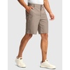 Men’s Golf Dress Shorts 9″ Stretch Casual Work Shorts(Carbon Dust,L9 W32)