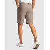 Men’s Golf Dress Shorts 9″ Stretch Casual Work Shorts(Carbon Dust,L9 W32)