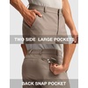Men’s Golf Dress Shorts 9″ Stretch Casual Work Shorts(Carbon Dust,L9 W32)