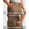 Men’s Golf Dress Shorts 9″ Stretch Casual Work Shorts(Dark Khaki,L9 W40)