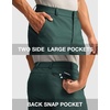 Men’s Golf Dress Shorts 9″ Stretch Casual Work Shorts(Spruce Green,L9 W34)