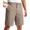 Men’s Golf Dress Shorts 9″ Stretch Casual Work Shorts(Carbon Dust,L9 W32)
