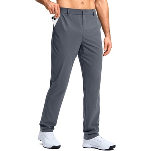 G Gradual Mens Golf Pants 30″/32″/34″ Stretch Dress Work Casual Pants(Dusty Blue)