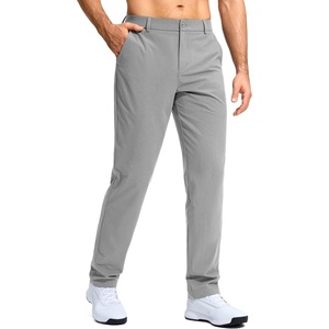 G Gradual Mens Golf Pants 30″/32″/34″ Stretch Dress Work Casual Pants(Light Grey)