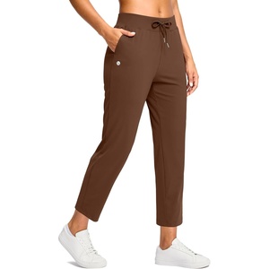 G Gradual Petite Pants for Women 24″/26″ Ankle Pants with 2 Pockets(Brown)