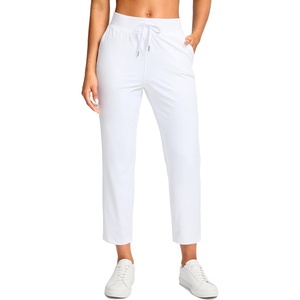 G Gradual Petite Pants for Women 24″/26″ Ankle Pants with 2 Pockets(White)