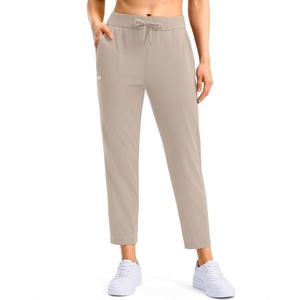 G Gradual Petite Pants for Women 7/8 Ankle Golf Pants with 3 Pockets(Bright Khaki)