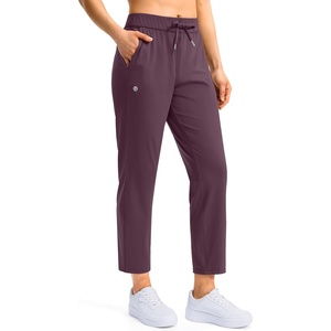 G Gradual Petite Pants for Women 7/8 Ankle Golf Pants with 3 Pockets(Wine)