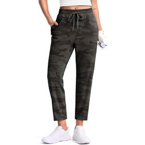 G Gradual Women’s Golf Pants with 2 Pockets Athletic Pants for Women(Green Camo)