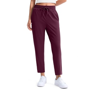 G Gradual Women’s Golf Pants with 2 Pockets Athletic Pants for Women(Wine)