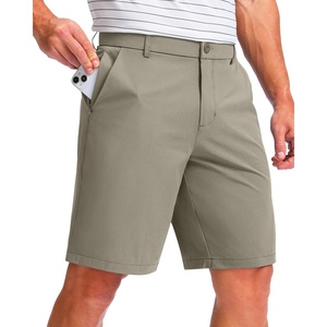 Mens Golf Shorts 9″ Inseam Lightweight with 5 Pockets Casual Flat Front Water Resistant Hybrid Short for Dress Work (Stone Grey, L9, W38)