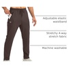 G Gradual Men’s Sweatpants with 3 Zipper Pockets Tapered Joggers for Men(Brown)