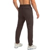 G Gradual Men’s Sweatpants with 3 Zipper Pockets Tapered Joggers for Men(Brown)