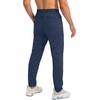 G Gradual Men’s Sweatpants with 3 Zipper Pockets Tapered Joggers for Men(C Heathered Academy Blue)