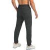 G Gradual Men’s Sweatpants with 3 Zipper Pockets Tapered Joggers for Men(C Heathered Black)