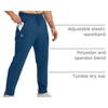 G Gradual Men’s Sweatpants with 3 Zipper Pockets Tapered Joggers for Men(Dark Blue)