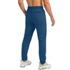 G Gradual Men’s Sweatpants with 3 Zipper Pockets Tapered Joggers for Men(Dark Blue)