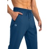 G Gradual Men’s Sweatpants with 3 Zipper Pockets Tapered Joggers for Men(Dark Blue)