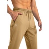 G Gradual Men’s Sweatpants with 3 Zipper Pockets Tapered Joggers for Men(Dark Khaki)