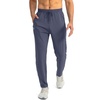 G Gradual Men’s Sweatpants with 3 Zipper Pockets Tapered Joggers for Men(Dusty Blue)