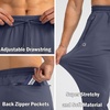 G Gradual Men’s Sweatpants with 3 Zipper Pockets Tapered Joggers for Men(Dusty Blue)