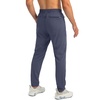 G Gradual Men’s Sweatpants with 3 Zipper Pockets Tapered Joggers for Men(Dusty Blue)
