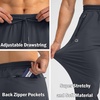 G Gradual Men’s Sweatpants with 3 Zipper Pockets Tapered Joggers for Men(Grey)