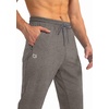 G Gradual Men’s Sweatpants with 3 Zipper Pockets Tapered Joggers for Men(Heathered Brown Light)