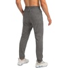 G Gradual Men’s Sweatpants with 3 Zipper Pockets Tapered Joggers for Men(Heathered Brown Light)