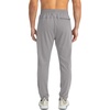 G Gradual Men’s Sweatpants with 3 Zipper Pockets Tapered Joggers for Men(Light Grey)