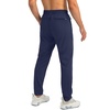 G Gradual Men’s Sweatpants with 3 Zipper Pockets Tapered Joggers for Men(Navy)