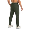 G Gradual Men’s Sweatpants with 3 Zipper Pockets Tapered Joggers for Men(Olive Green)