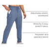 G Gradual Men’s Sweatpants with 3 Zipper Pockets Tapered Joggers for Men(Slate Blue)