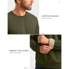 G Gradual Sherpa Lined Sweatshirts for Men Fleece Pullover(Army Green)