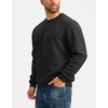 G Gradual Sherpa Lined Sweatshirts for Men Fleece Pullover(Black)