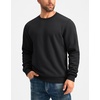 G Gradual Sherpa Lined Sweatshirts for Men Fleece Pullover(Black)