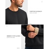 G Gradual Sherpa Lined Sweatshirts for Men Fleece Pullover(Black)