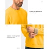 G Gradual Sherpa Lined Sweatshirts for Men Fleece Pullover(Bright Yellow)