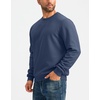 G Gradual Sherpa Lined Sweatshirts for Men Fleece Pullover(Dark Blue)