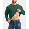 G Gradual Sherpa Lined Sweatshirts for Men Fleece Pullover(Dark Forest Green)