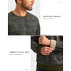 G Gradual Sherpa Lined Sweatshirts for Men Fleece Pullover(Green Camo)