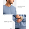 G Gradual Sherpa Lined Sweatshirts for Men Fleece Pullover(Haze Blue)