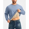 G Gradual Sherpa Lined Sweatshirts for Men Fleece Pullover(Haze Blue)
