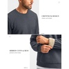 G Gradual Sherpa Lined Sweatshirts for Men Fleece Pullover(Heather Dark Grey)